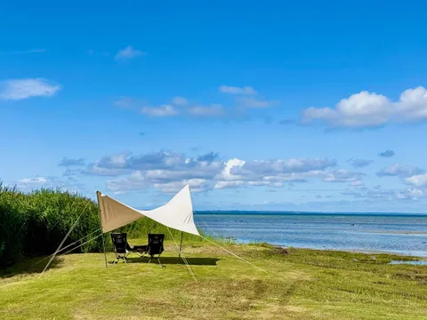Stranden ved sommerhuset Jægerspris