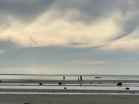 Aftenstemning ved Dråby Strand sommerhus